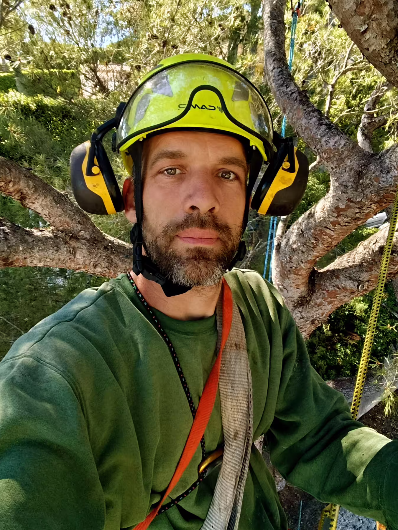 Portrait de Thomas Wintz, élagueur arboriste à Vence